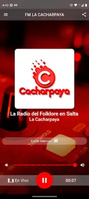 FM LA CACHARPAYA android App screenshot 3